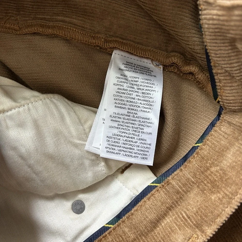 Polo Ralph Lauren Pants Men's 34x32 Corduroy Varick Slim Straight Lightweight